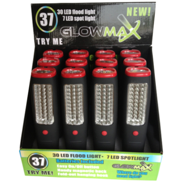Glomax Glow Max 37 Led Work Light Dsp Of G-37WKLT-DB12